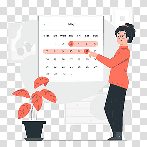 illustration, Date picker, calendar, date, planner, organize, app, choice transparent background PNG clipart thumbnail