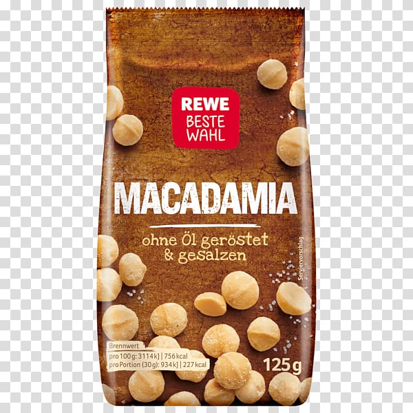 Macadamia REWE Group Chocolate-coated peanut, macadamia transparent background PNG clipart