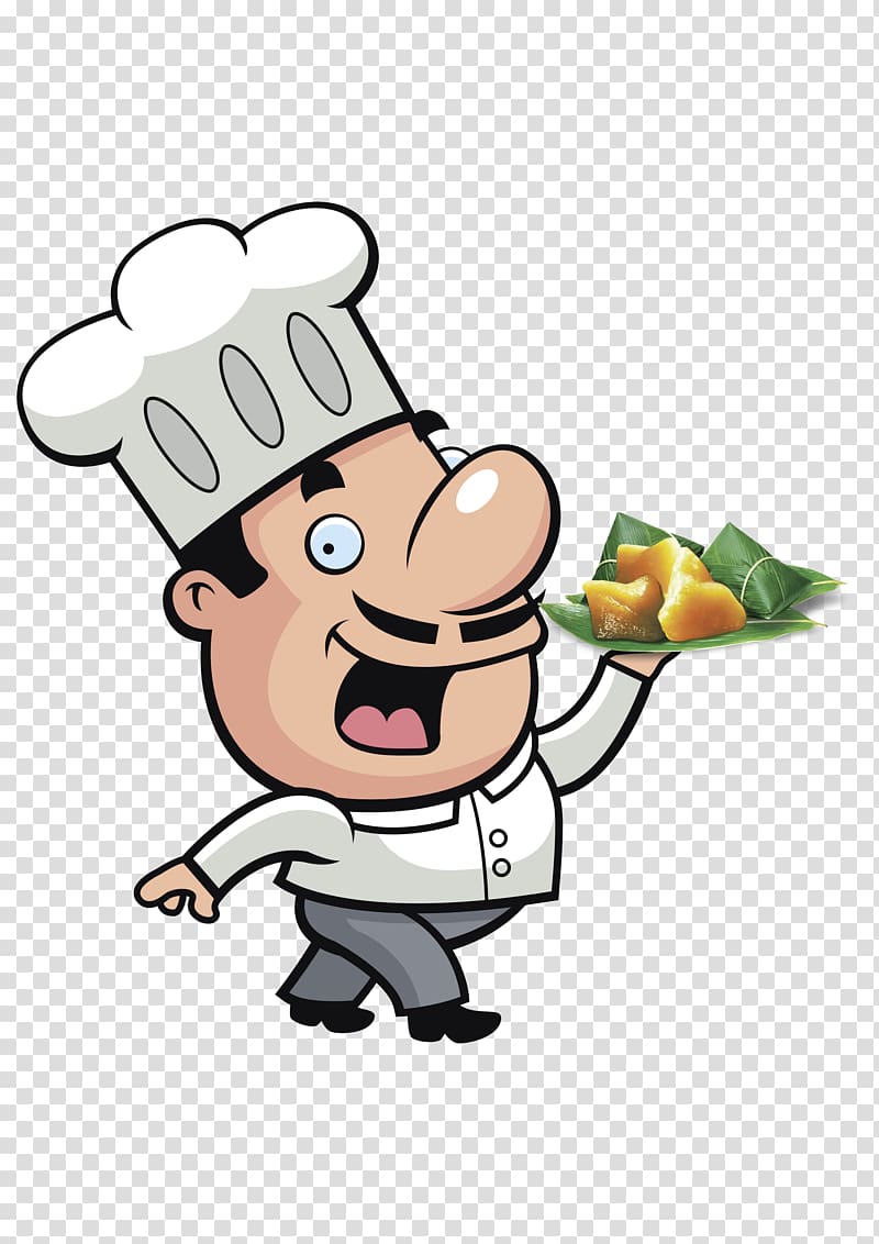 Pizza Chef Cooking , Dragon Boat cartoon hand painted chef transparent background PNG clipart