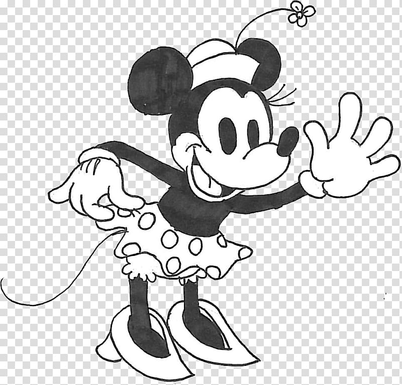 Minnie Mouse Mickey Mouse Drawing Animated cartoon Character, minnie mouse transparent background PNG clipart