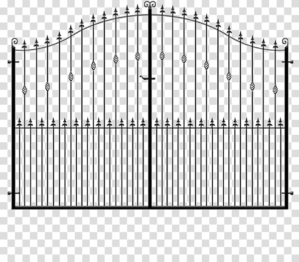 Fence Electric gates Wrought iron Driveway, Wrought Iron Gate transparent background PNG clipart