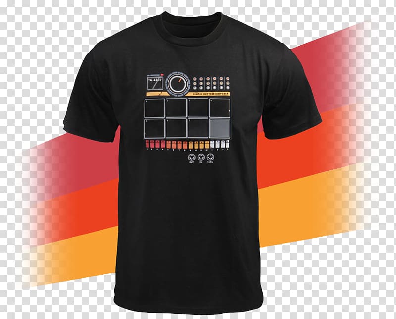 T-shirt Drum machine Electronic Drums, T-shirt transparent background PNG clipart