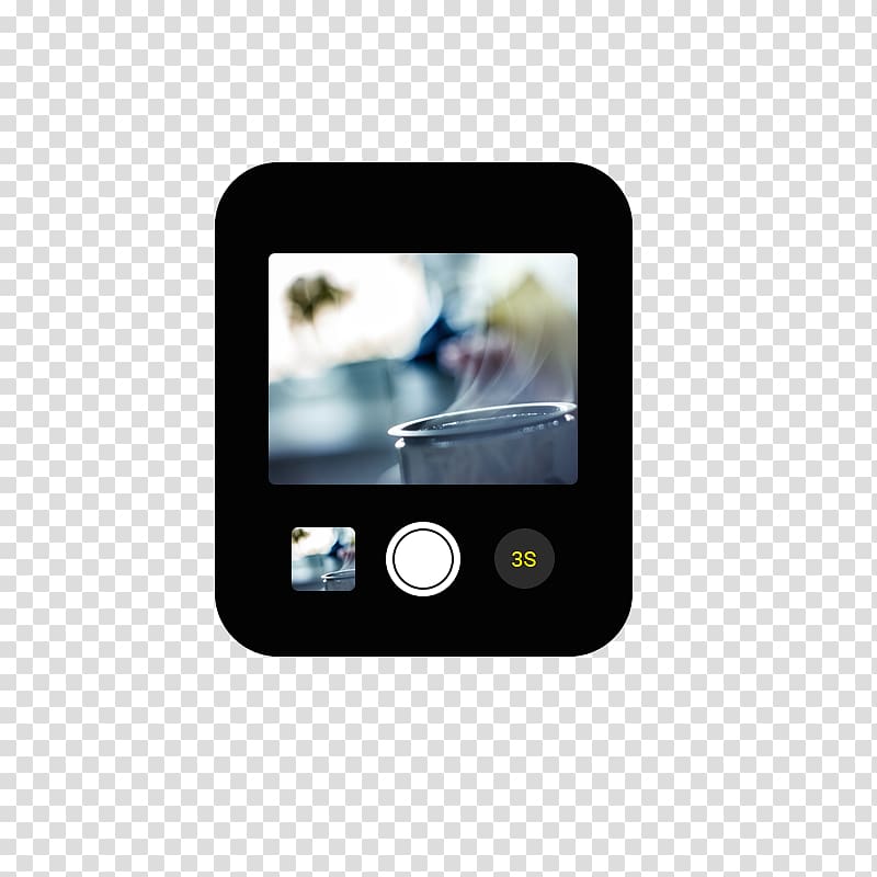 Apple Watch iPod touch User interface, Camera video page transparent background PNG clipart