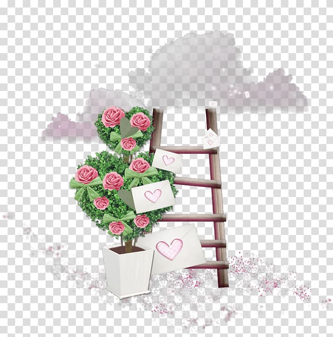 Ladder , Flowers ladder transparent background PNG clipart