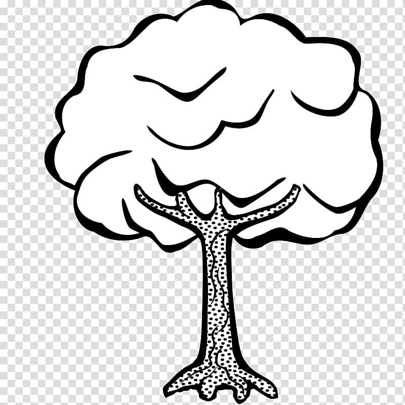 Line art Draw trees Drawing , forest plant transparent background PNG clipart