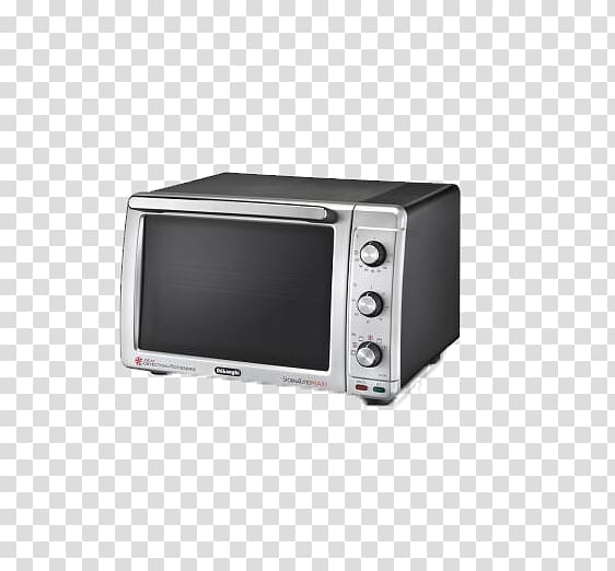 Microwave oven DeLonghi Electricity Beko, Silver appliances Oven transparent background PNG clipart