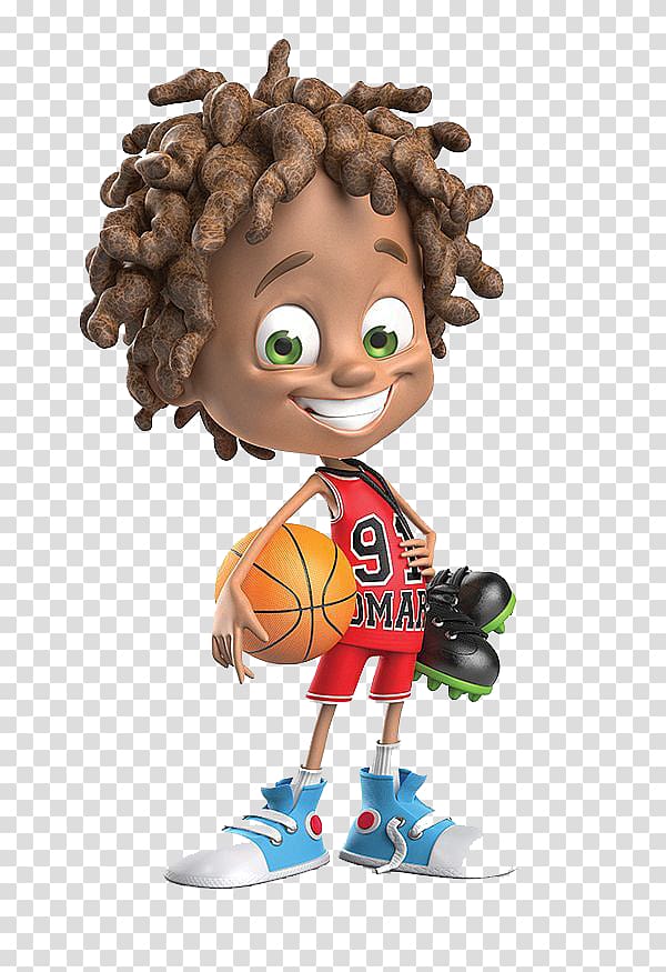 boy holding ball illustration, Character design Cartoon Child, 3d curls basketball boy transparent background PNG clipart