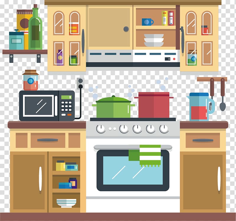Shelf Kitchen Drawing Illustration graphics, kitchen transparent background PNG clipart