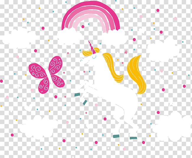 unicorn , Graphic design Text Illustration, Unicorn transparent background PNG clipart