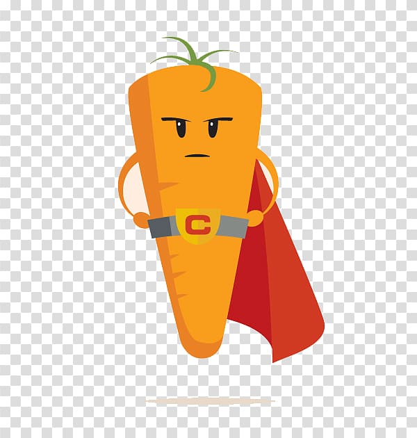 Clark Kent Juice Advertising Illustration, Flat carrot Superman transparent background PNG clipart