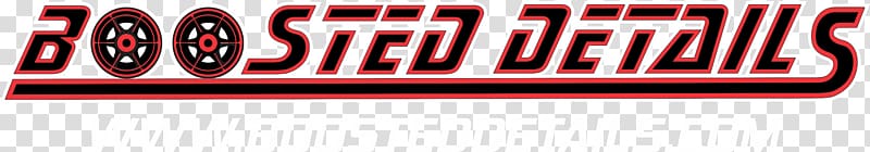 Car Boosted Details Logo Paint sealant Brand, red and white transparent background PNG clipart