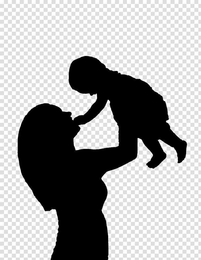 Mother Child Silhouette , child transparent background PNG clipart