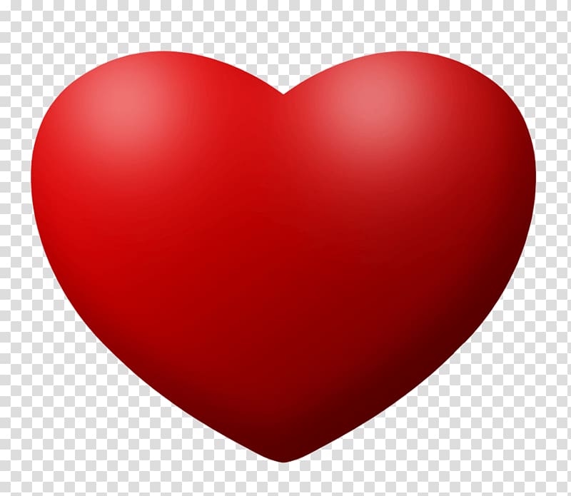 red heart illustration, Classic Heart transparent background PNG clipart