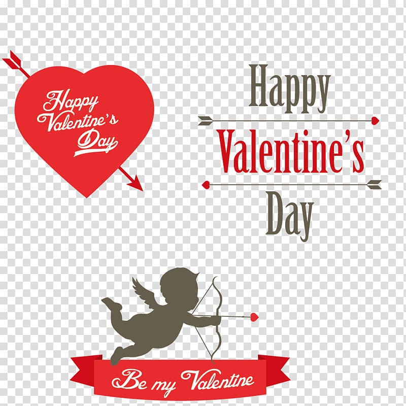 Valentines Day Cupid Heart , Happy Valentine\'s Day transparent background PNG clipart