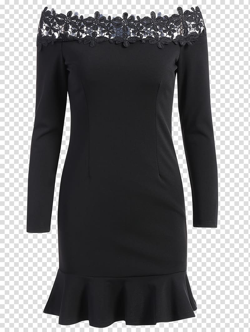 Little black dress Sleeve Fashion Bodycon dress, dress transparent background PNG clipart