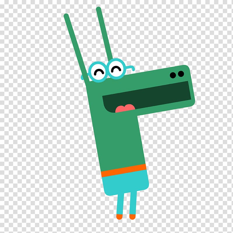 green character , Happy the Crocodile transparent background PNG clipart