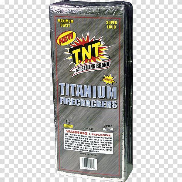 Tnt Fireworks Titanium Firecracker, fireworks transparent background PNG clipart