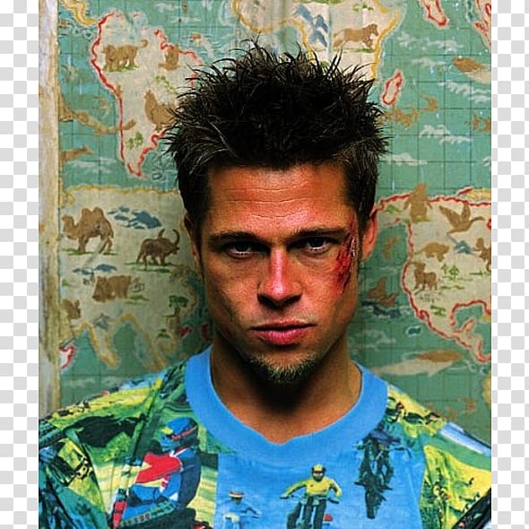Brad Pitt Tyler Durden Fight Club Character Male, brad pitt transparent background PNG clipart
