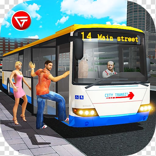 Bus Simulator 2018-Free Game City Bus Simulator 2010 Bus Driving School 2017: 3D Parking simulator Game City Bus Drive, bus transparent background PNG clipart