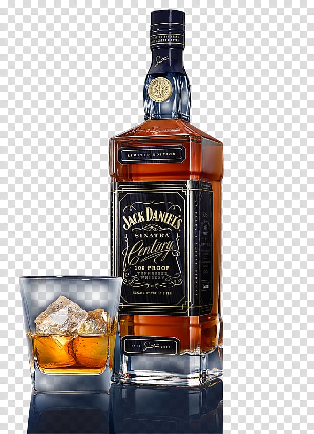 Tennessee whiskey Distilled beverage Bourbon whiskey Jack Daniel\'s, bottle transparent background PNG clipart