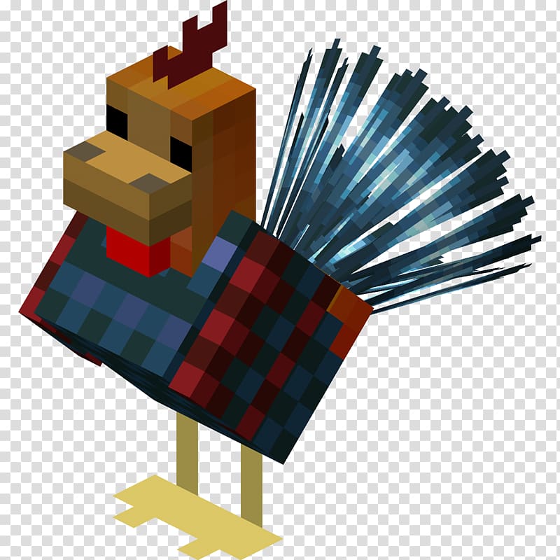 Minecraft Chicken Rooster Wattle Mod, Minecraft transparent background PNG clipart