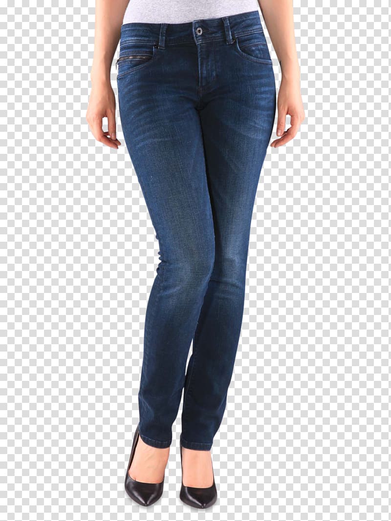 Pepe Jeans Denim Pants Leggings, fashionable women transparent background PNG clipart