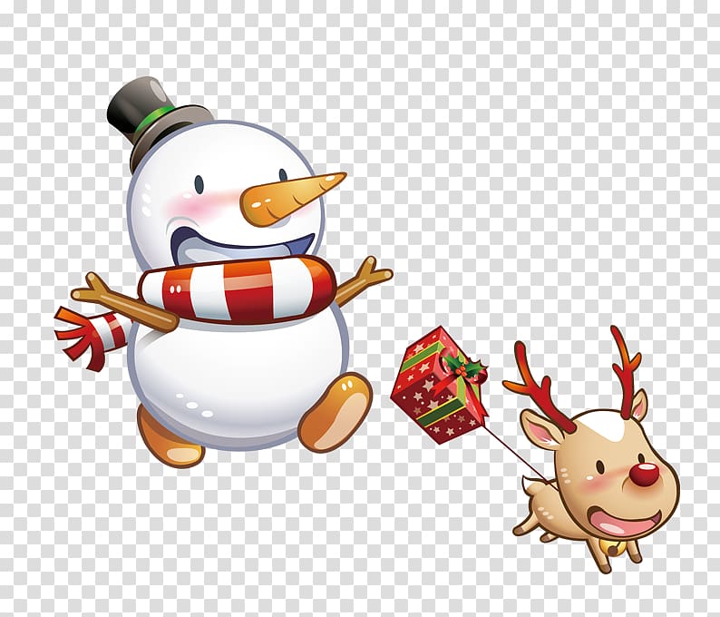 Snowman , Running Snowman transparent background PNG clipart