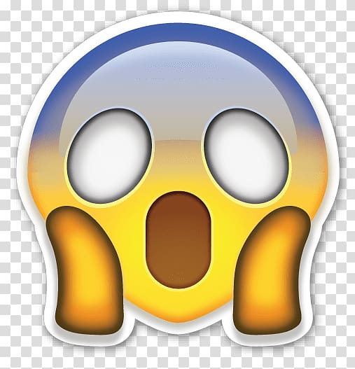 Emoji Icon, A shocked expression, shock emoji transparent background PNG clipart