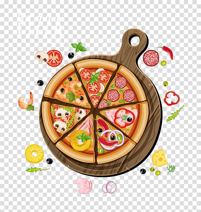 pizza , New York-style pizza Italian cuisine Vegetarian cuisine Fast food, Pizza transparent background PNG clipart