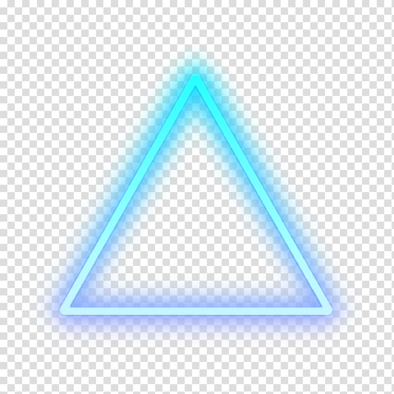 blue and white triangle illustration, Triangle Light Detroit: Become Human Sticker Neon sign, triangle transparent background PNG clipart