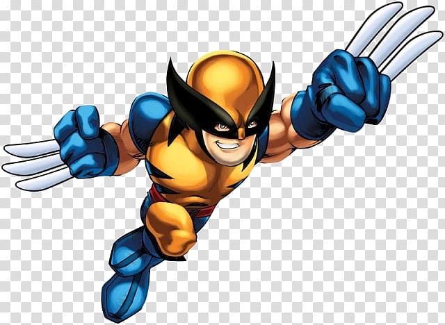 Wolverine illustration, Wolverine Falcon Hulk Marvel Super Hero Squad Online Marvel Heroes 2016, Marvel HERO transparent background PNG clipart