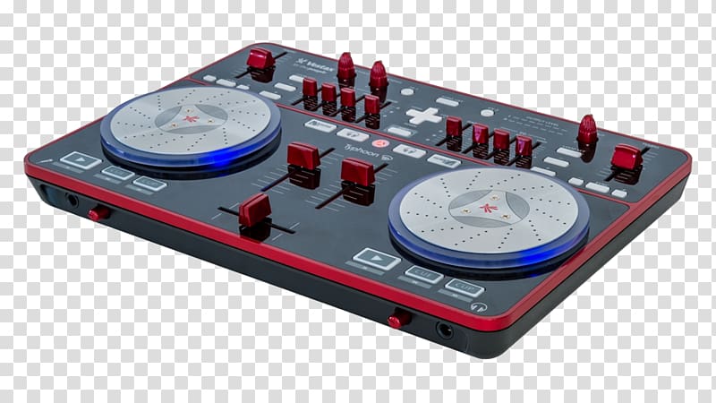 Audio DJ controller Djay Disc jockey VirtualDJ, vestax controller transparent background PNG clipart