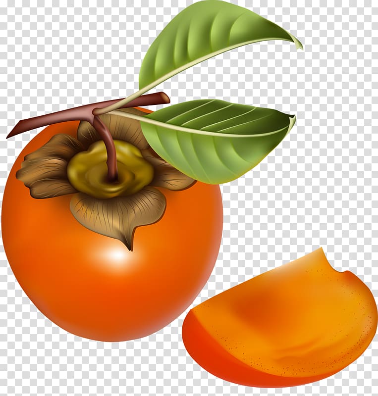 Persimmon Auglis Fruit, Orange persimmon transparent background PNG clipart