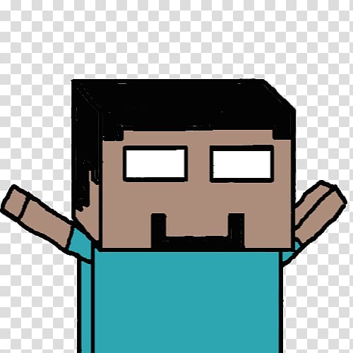 Herobrine Minecraft Cartoon Drawing - Drawing, HD Png Download ,  Transparent Png Image - PNGitem