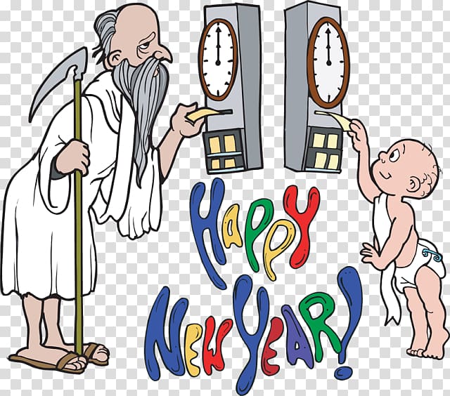 Father Time Baby New Year New Year\'s Day , Baby Celebration transparent background PNG clipart