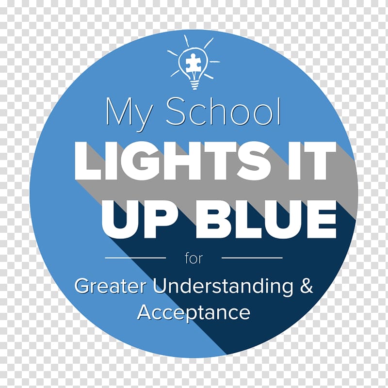 Sticker Light It Up Blue Decal World Autism Awareness Day, light transparent background PNG clipart