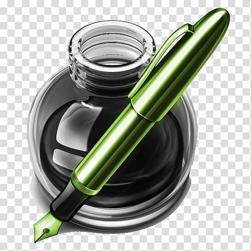 Pages Apple Microsoft Word ICO Icon, Ink pen transparent background PNG clipart