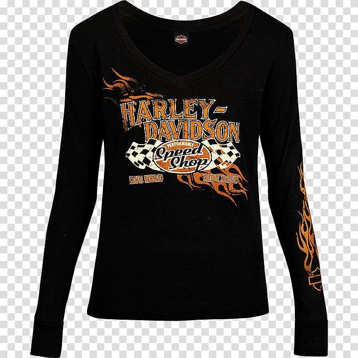 Long-sleeved T-shirt Harley-Davidson of New York City Long-sleeved T-shirt Harley-Davidson of NYC, T-shirt transparent background PNG clipart