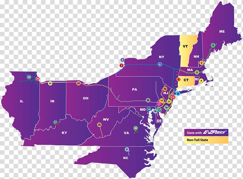 E-ZPass Fort Bend County Toll Road Authority New Jersey, us maps with states and cities and highways transparent background PNG clipart