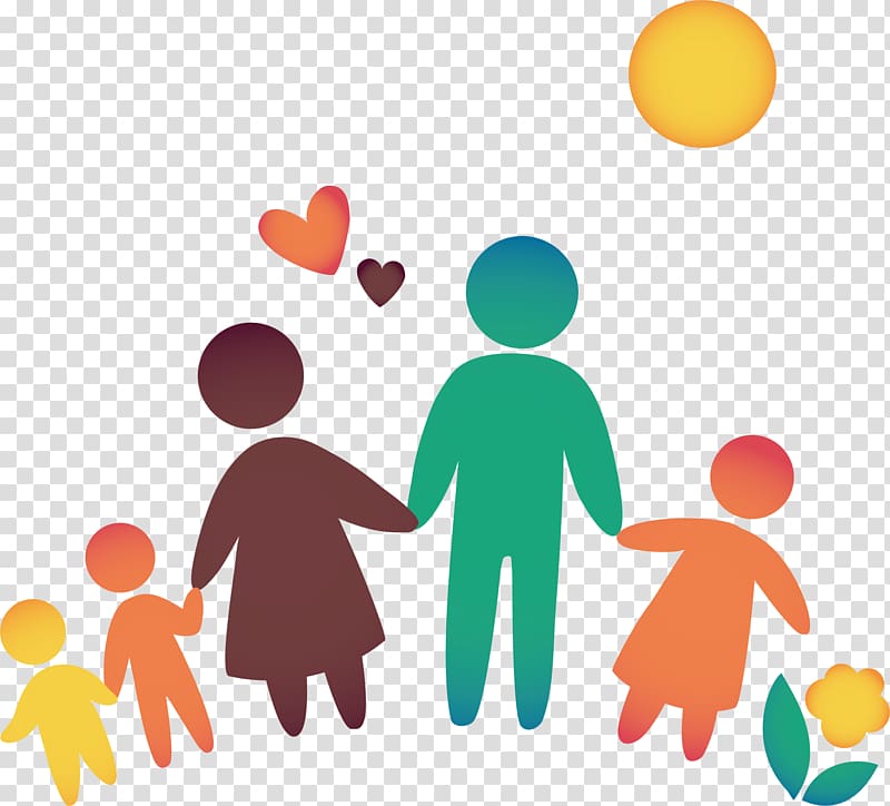 assorted-colro family , Family Icon, Happy family cute cartoon material transparent background PNG clipart