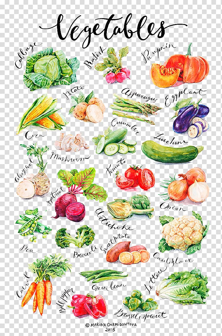 Vegetable Picture Chart