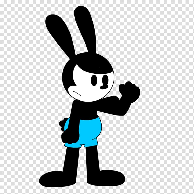 Cartoon Vertebrate Silhouette Animal , oswald the lucky rabbit transparent background PNG clipart
