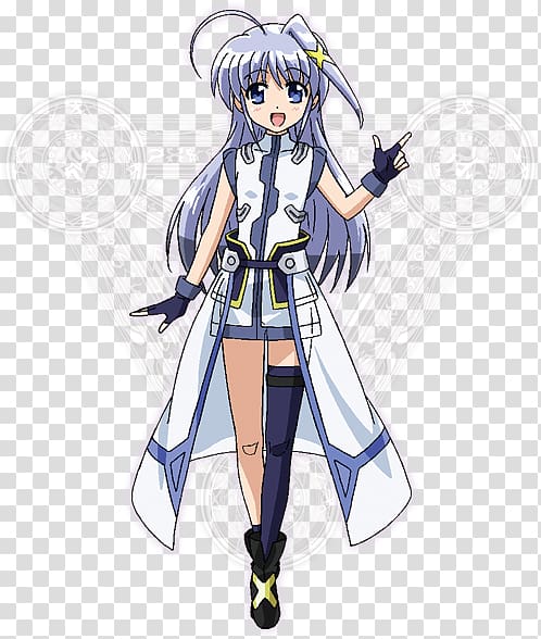 Anime Nanoha Takamachi 魔法少女リリカルなのはINNOCENT Magical girl Mangaka, Anime transparent background PNG clipart