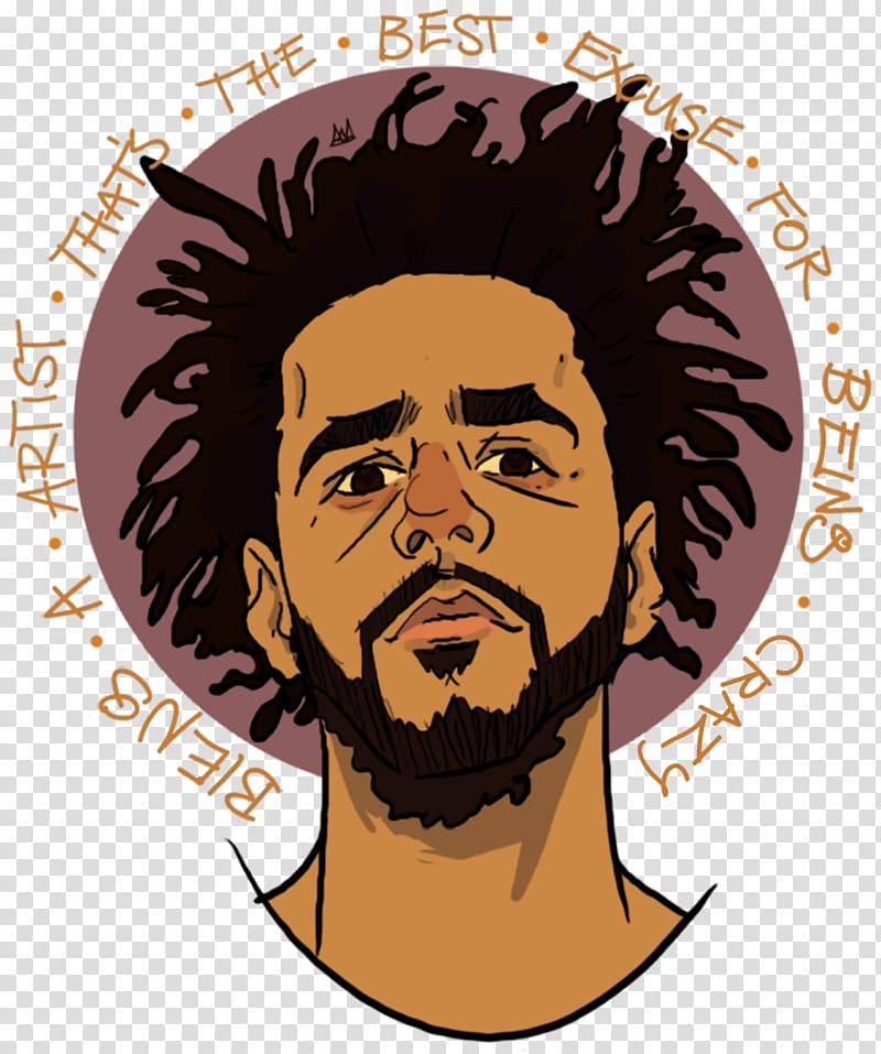 J. Cole Cole World: The Sideline Story Hip hop music Rapper AfricAryaN, painting transparent background PNG clipart