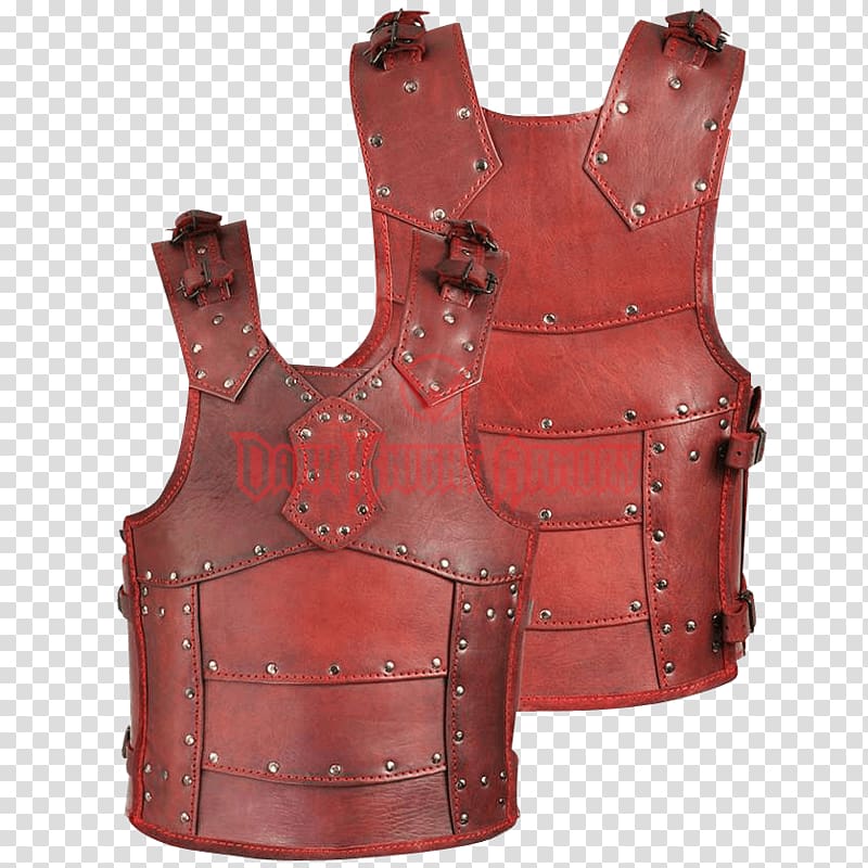 Cuirass Plate armour Components of medieval armour Breastplate Leather, others transparent background PNG clipart