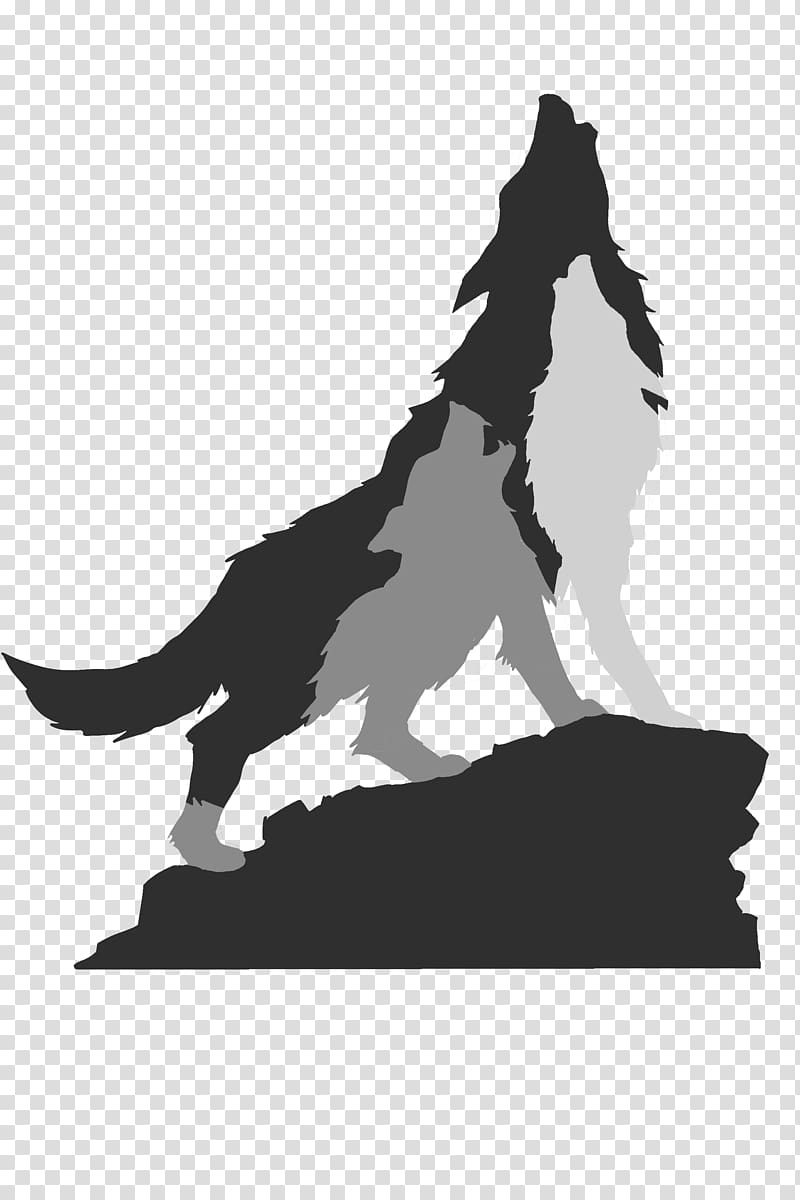Silhouette Project Wolfpack Dog, wolf transparent background PNG clipart