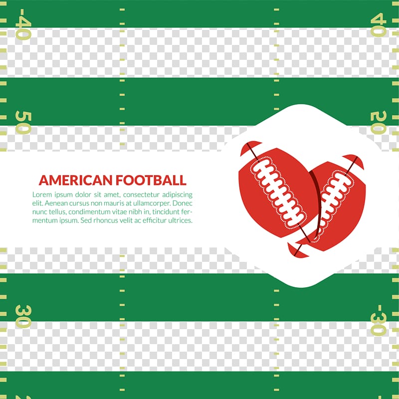 Euclidean American football Poster, American football game on a green background transparent background PNG clipart