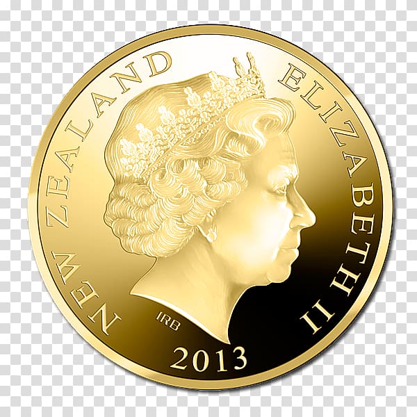 New Zealand dollar Silver coin Proof coinage, gold coins transparent background PNG clipart