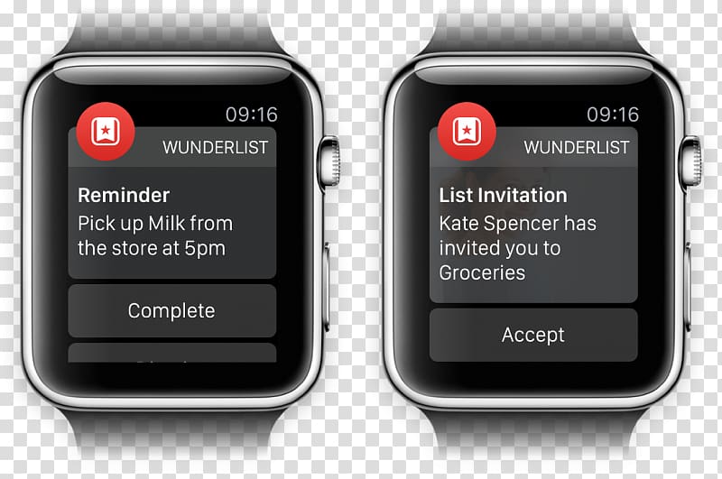 Apple Watch iPhone Wunderlist Reminders, Iphone transparent background PNG clipart