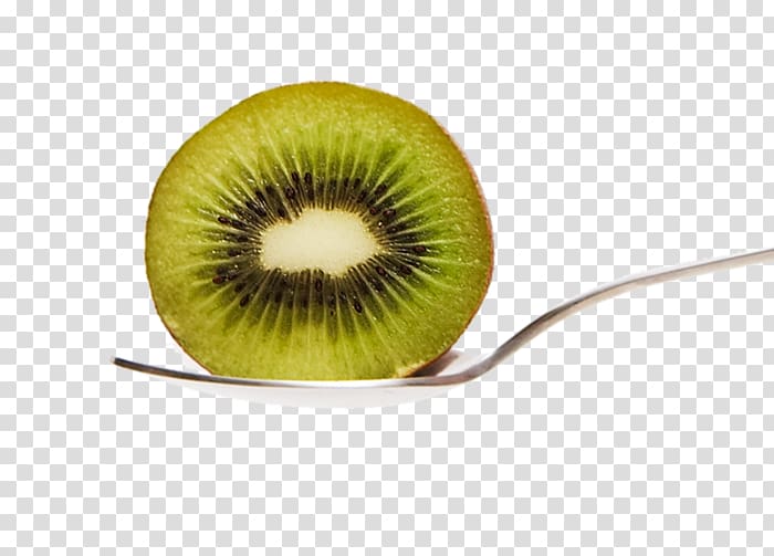 Kiwifruit Auglis, The kiwi on the spoon transparent background PNG clipart
